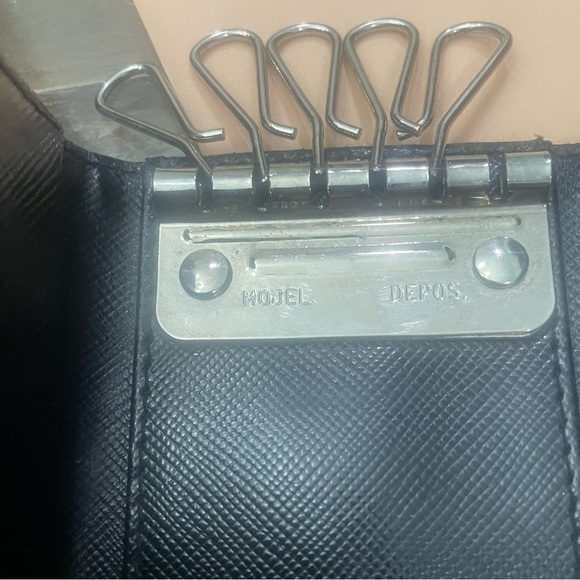 Prada  Authentic Canvas Fabric 6 Key rings Holder - Picture 6 of 9